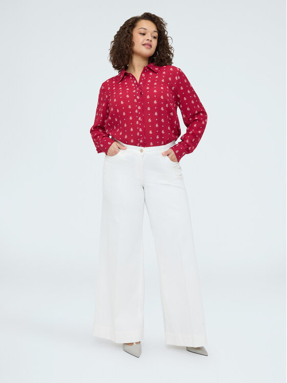 Fiorella Rubino Fiorella Rubino Camicia 5053T001457N0V6 Rosso Regular Fit