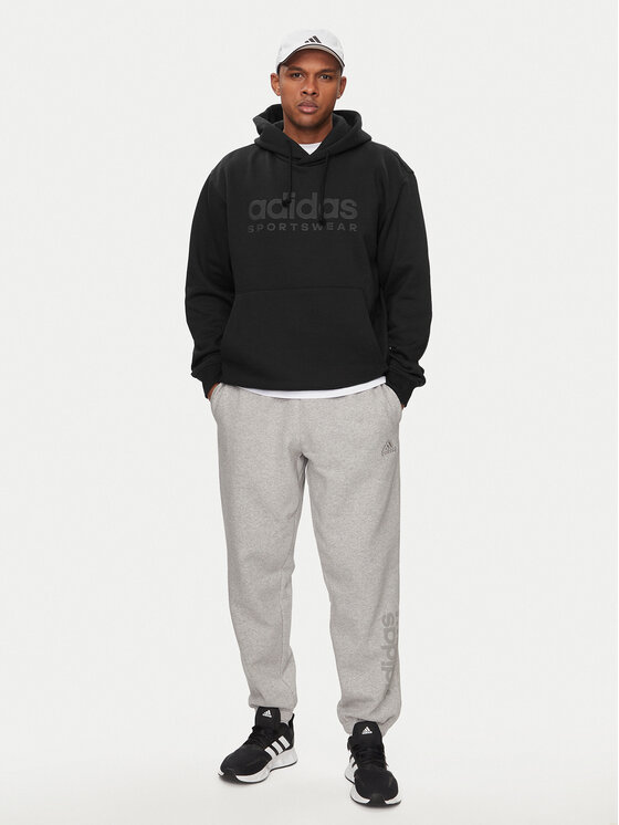 adidas adidas Majica dugih rukava All Szn Fleece Graphic IW1202 Crna Loose Fit