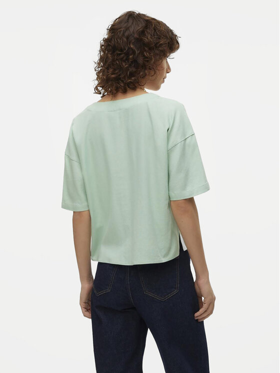 Vero Moda Vero Moda Bluzka Jesmilo 10279696 Zielony Regular Fit