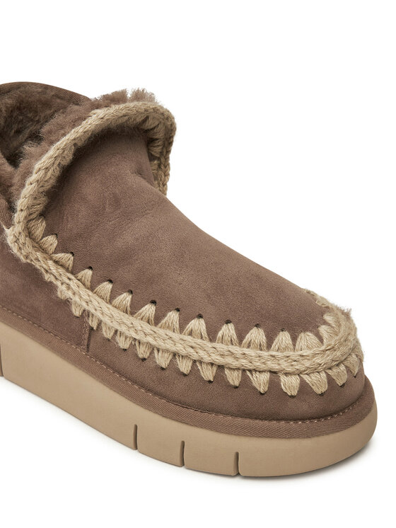 Mou Mou Śniegowce Eskimo Bounce Sneaker FW531009A Brązowy