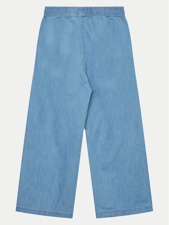 Coccodrillo Coccodrillo Hlače iz tkanine WC4119101HGK Modra Relaxed Fit