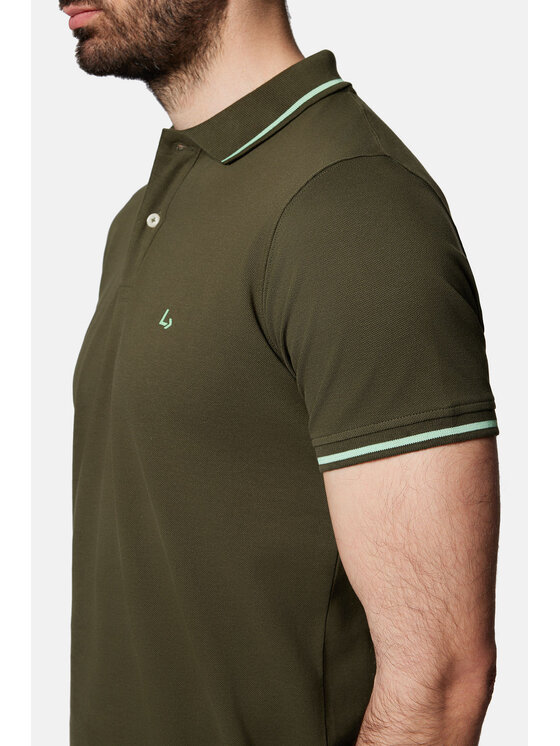 Lancerto Lancerto Polo Morty PO073124000022 Zielony Regular Fit