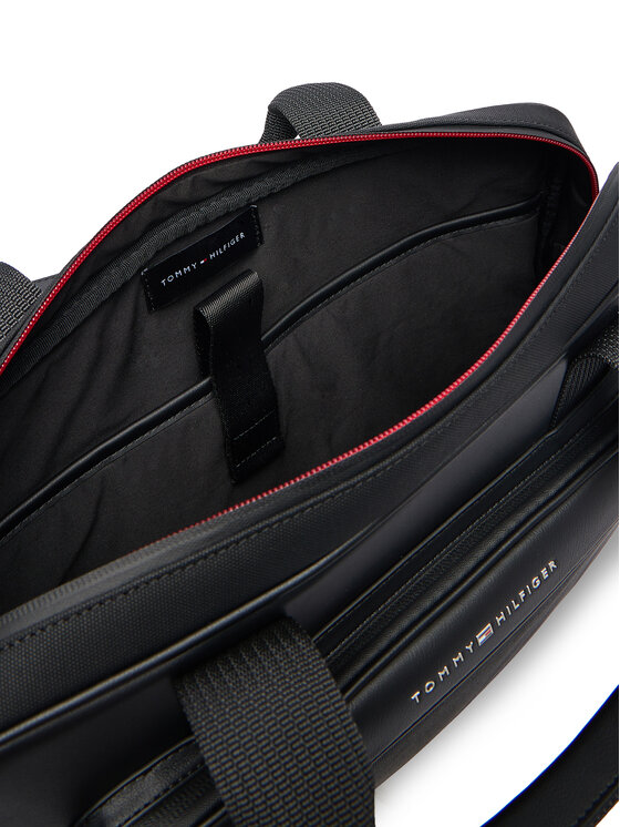 Tommy Hilfiger Tommy Hilfiger Laptoptáska Th Foundation Computer Bag AM0AM13626 Fekete