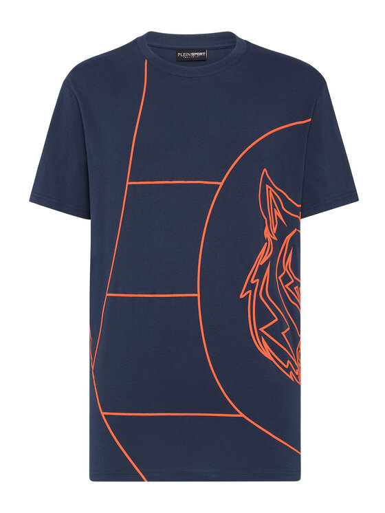 Plein Sport Plein Sport T-Shirt 4989 Błękitny Regular Fit