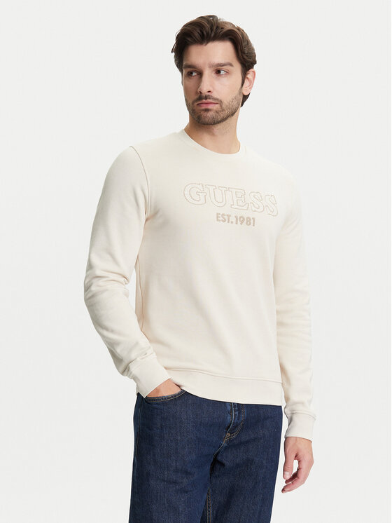 Guess Guess Majica dugih rukava M5YQ08 KCN01 Bež Regular Fit