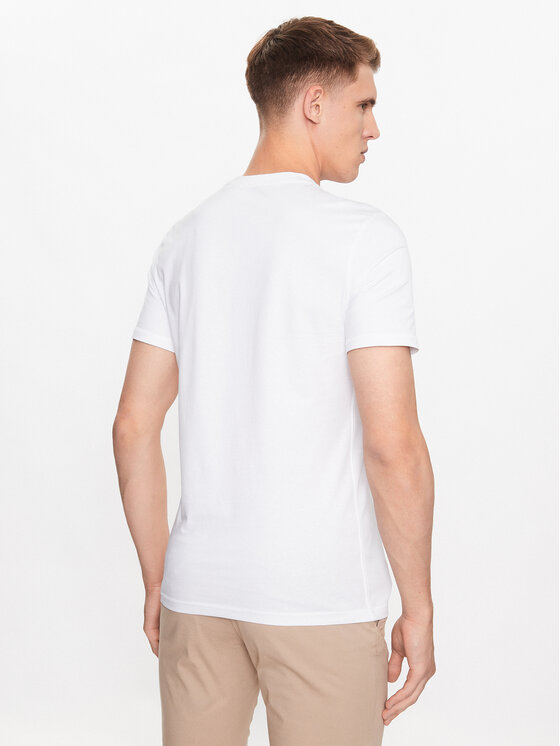 Guess Guess Tričko M2YI72 I3Z14 Biela Slim Fit