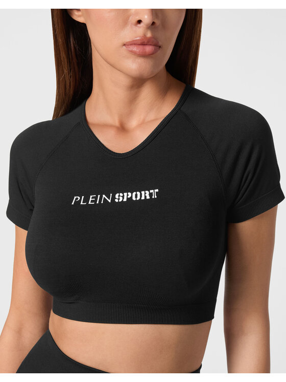Plein Sport Plein Sport T-Shirt 22149 Czarny Regular Fit