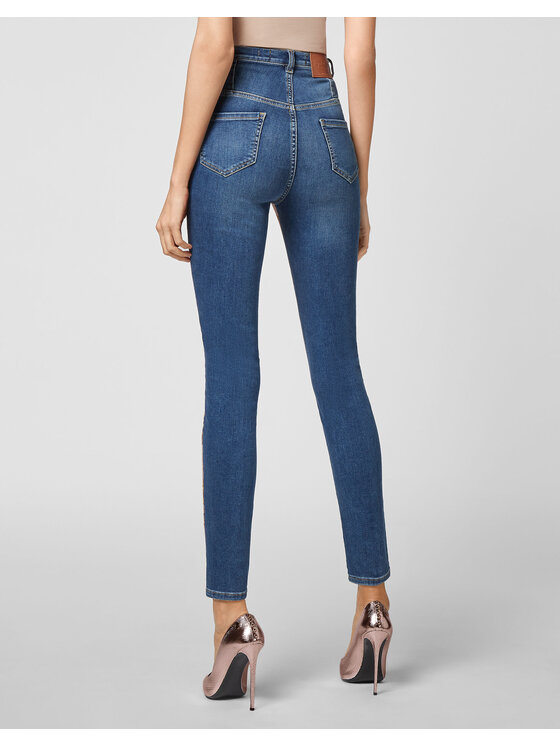 PHILIPP PLEIN PHILIPP PLEIN Jeansy 4037 Błękitny Jegging Fit