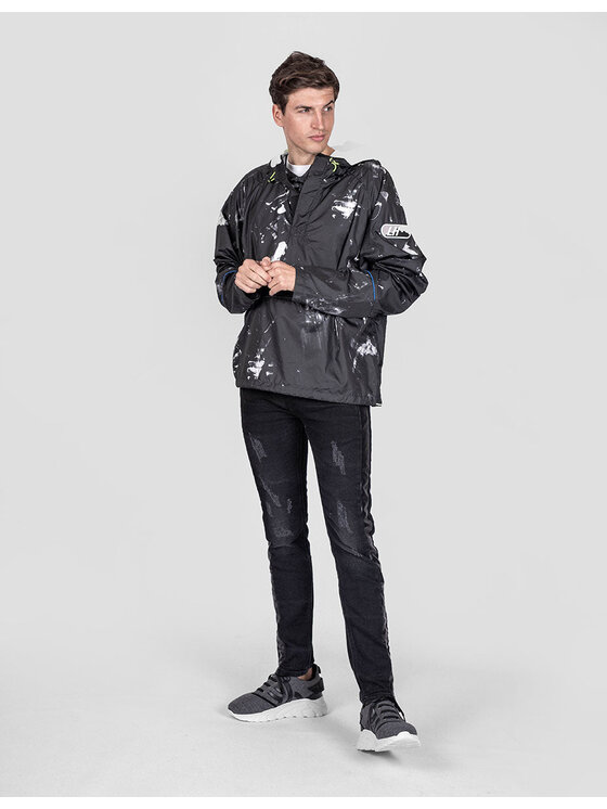 Les Hommes Les Hommes Bunda pro přechodné období LHO357 258A | K Way Černá Regular Fit