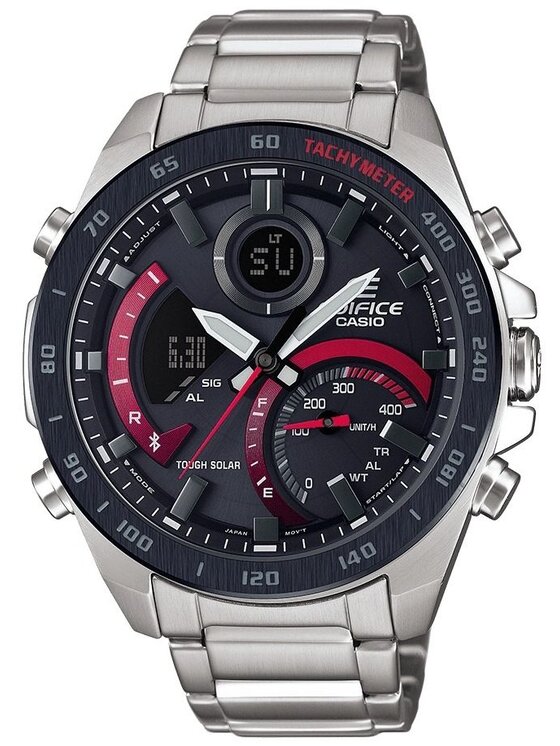 Casio Casio Hodinky ECB-900DB-1AER Strieborná
