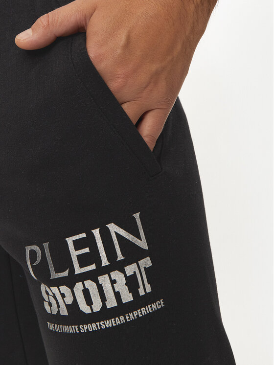 Plein Sport Plein Sport Παντελόνι φόρμας AADC MJT2449 STE003N Μαύρο Regular Fit