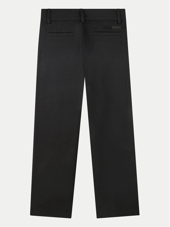 BOSS Boss Hlače iz tkanine J51157 D Črna Straight Fit