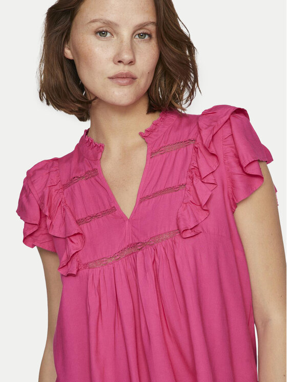 Vila Vila Bluse Visia 14097358 Rosa Regular Fit