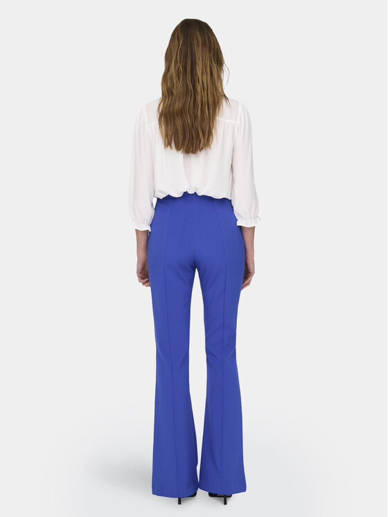 ONLY ONLY Kalhoty z materiálu Astrid 15318359 Modrá Flared Fit