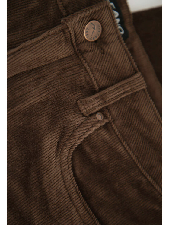 Volcano Volcano Jeansy D-CARLYS Brązowy Regular Fit