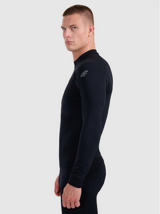 4F 4F Termo bielizeň vrchné diely 4FWAW25USEAM224-20S Čierna