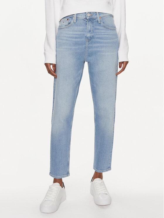 Tommy Jeans Jeans Izzie DW0DW17603 Blu Straight Fit, taglia : 24_28