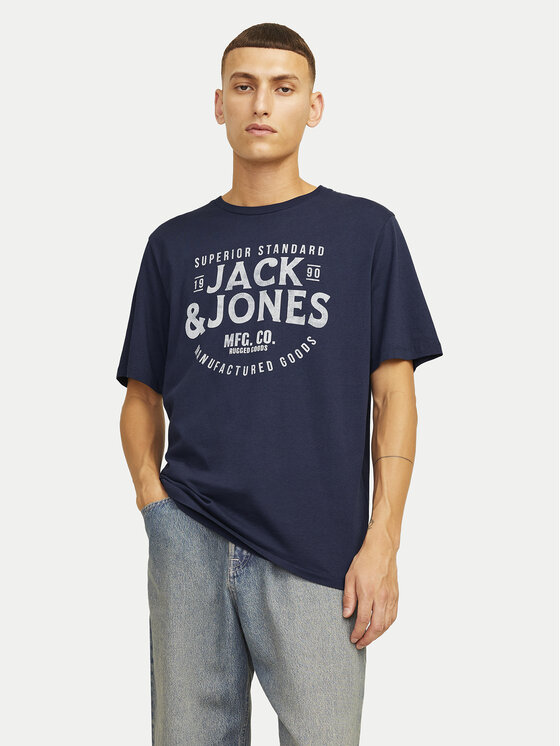 Jack&Jones Tricou Jeans 12256779 Bleumarin Standard Fit