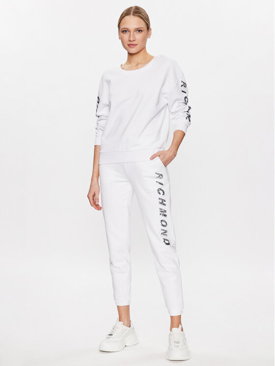 John Richmond John Richmond Jogginghose UWP23044PA Weiß Classic Fit