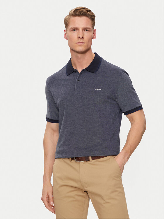 Gant Polo Oxford 2057029 Tumši zils Regular Fit