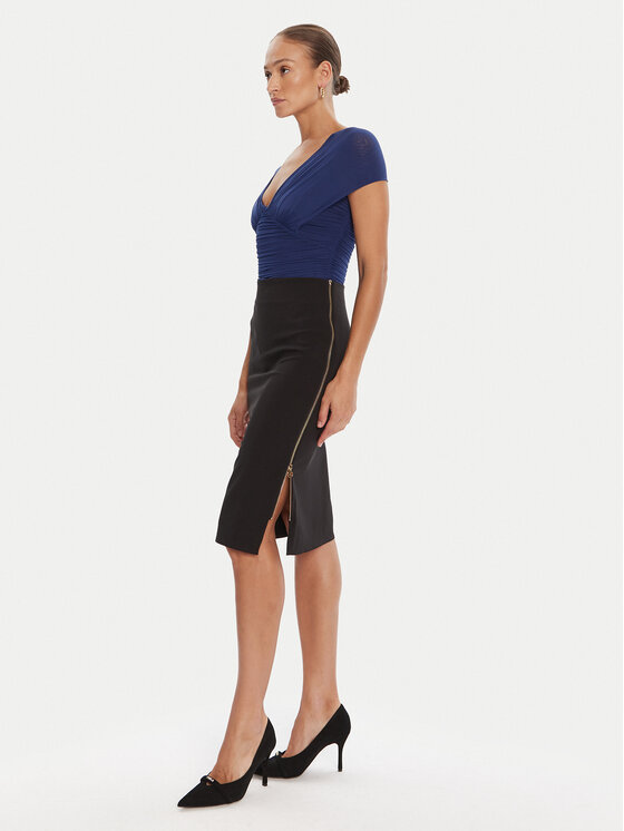 Rinascimento Rinascimento Suknja olovka CFC0125230003 Crna Slim Fit