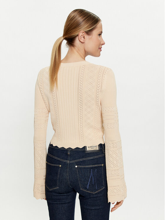Guess Guess Pullover Adaline W4GR08 Z2U00 Beige Regular Fit