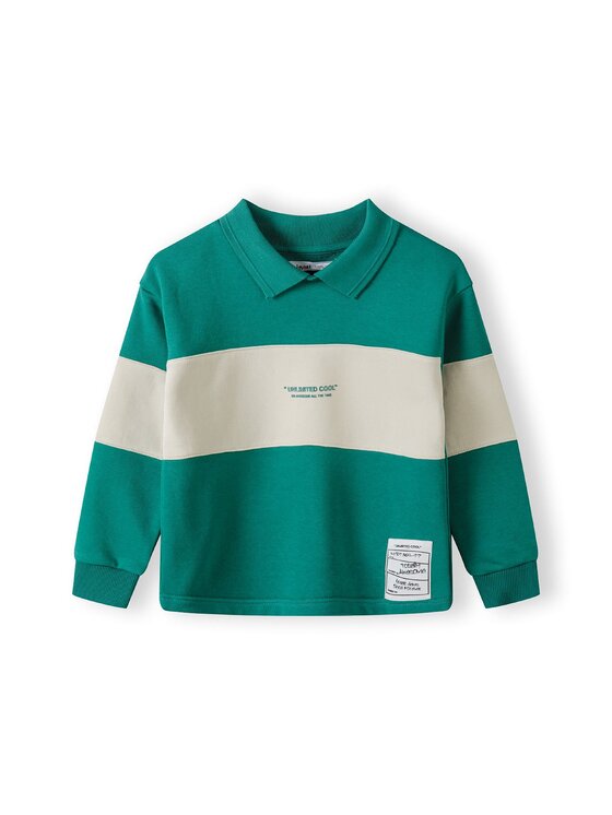 minoti minoti Bluza 23fleece58 Zielony Regular Fit
