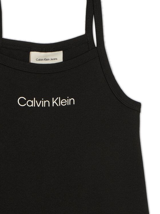 Calvin Klein Calvin Klein Sukienka letnia Skater LVCKSJH08G Czarny Regular Fit