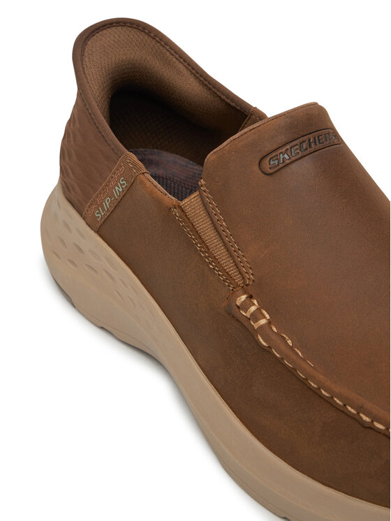 Skechers Skechers Półbuty Slip-Ins Parson - Oswin Brązowy