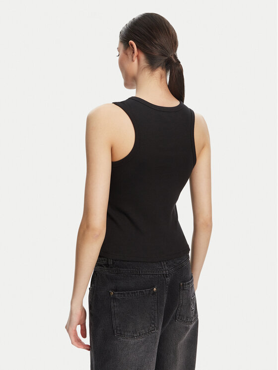 Calvin Klein Jeans Calvin Klein Jeans Top LV047C201G Czarny Slim Fit
