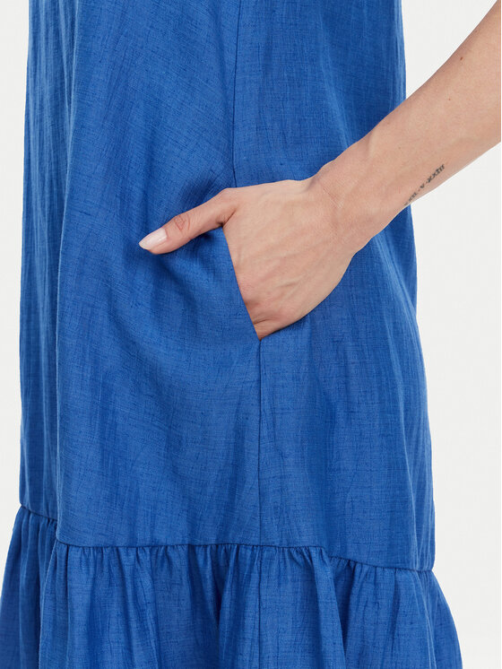 KAOS KAOS Letní šaty RP1MR066 Modrá Regular Fit