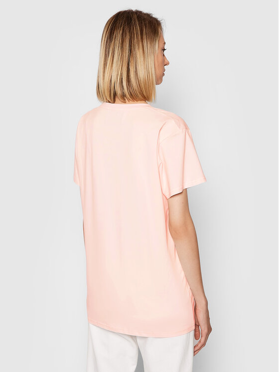 PLNY LALA PLNY LALA Majica You Drive Me Crazy Classic PL-KO-CL-00274 Roza Regular Fit