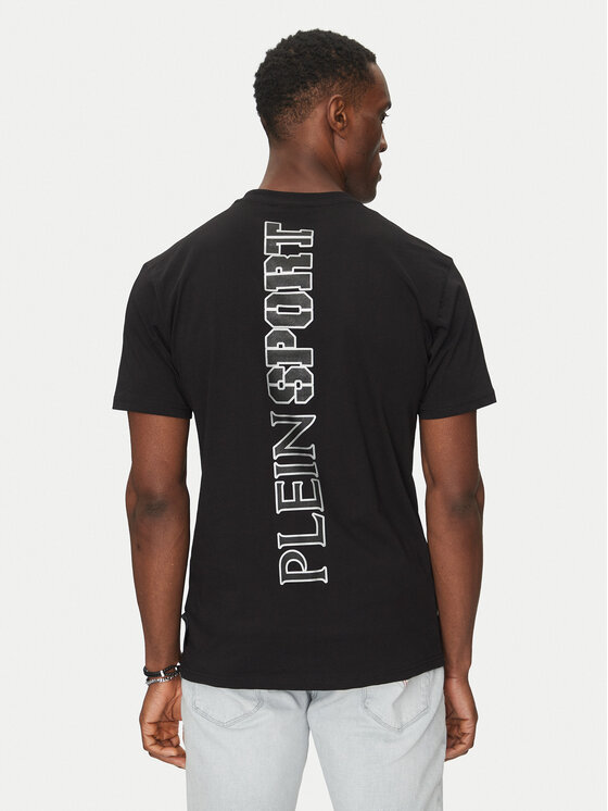 Plein Sport Plein Sport Тишърт SAEC MTK8019 STE001N Черен Regular Fit