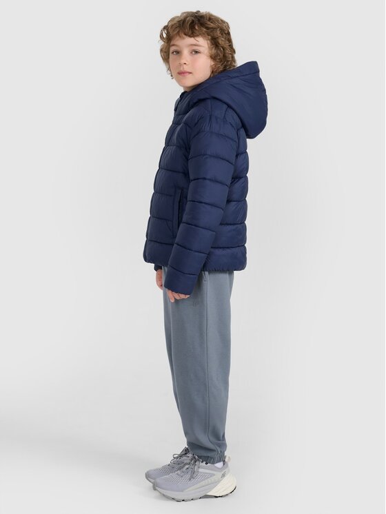 4F 4F Giubbotto piumino 4FJRAW25TDJAU0804-31S Blu scuro Regular Fit