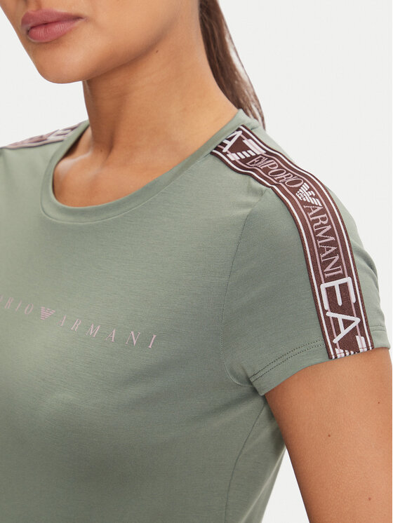 EA7 Emporio Armani EA7 Emporio Armani Majica 6DTT03 TJKUZ 1898 Zelena Regular Fit