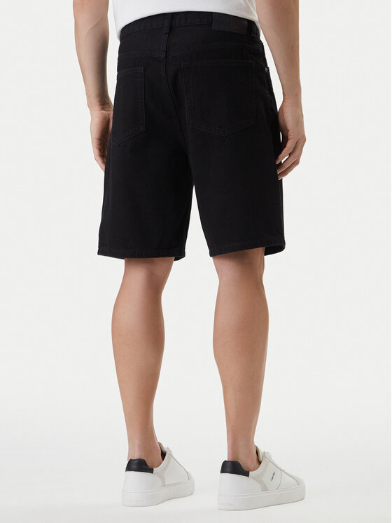 Calvin Klein Jeans Calvin Klein Jeans Farmer rövidnadrág 90's LV04RF794G Fekete Slim Fit