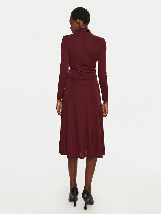 LAUREN RALPH LAUREN LAUREN RALPH LAUREN Sukienka codzienna 250951399001 Bordowy Regular Fit