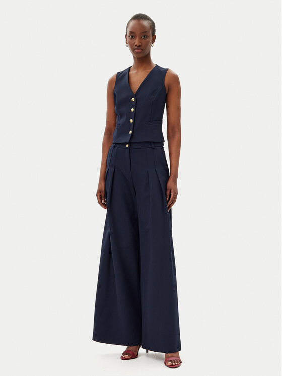 Maryley Maryley Vestă elegantă 25EB128/43BL Bleumarin Regular Fit