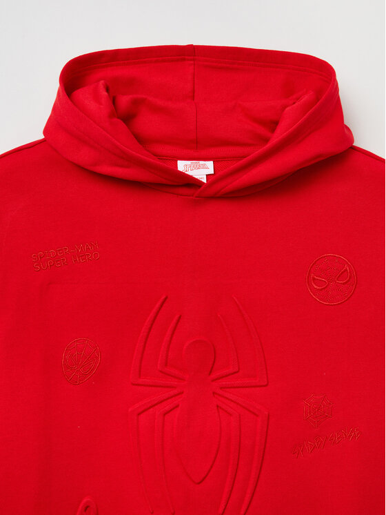 OVS OVS Majica dugih rukava SPIDER-MAN 1706195 Crvena Regular Fit