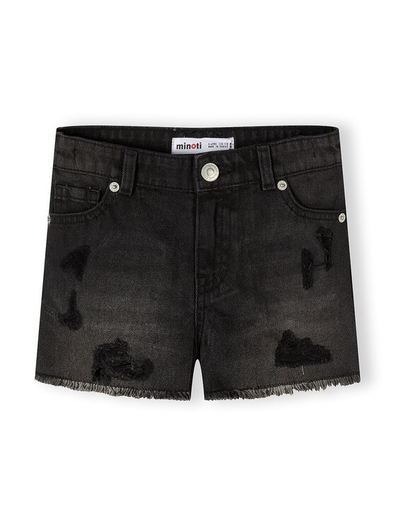 minoti minoti Szorty jeansowe 30SHORT151 Czarny Regular Fit