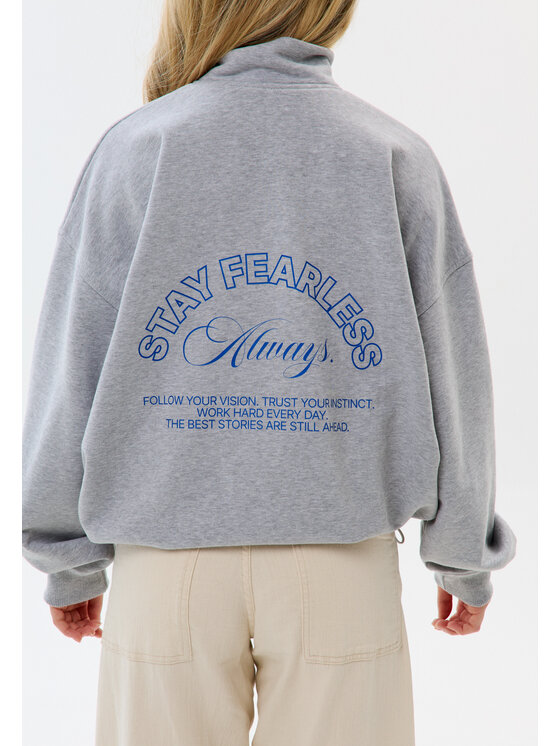 Mirons Mirons Bluza soft Szary jasny Regular Fit