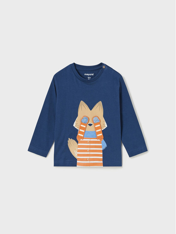 Mayoral Blúzka 2.018 Modrá Regular Fit