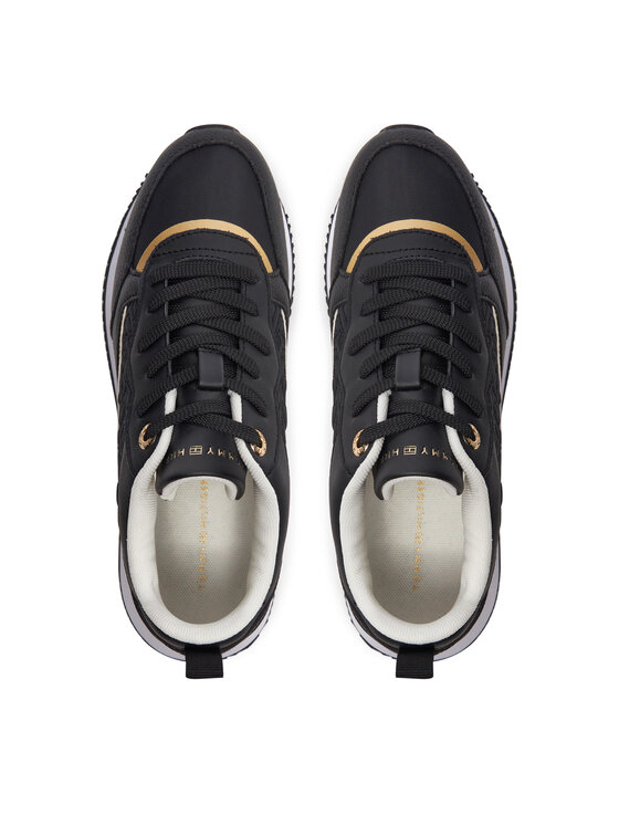 Tommy Hilfiger Tommy Hilfiger Laisvalaikio batai Mongram Runner FW0FW08248 Juoda