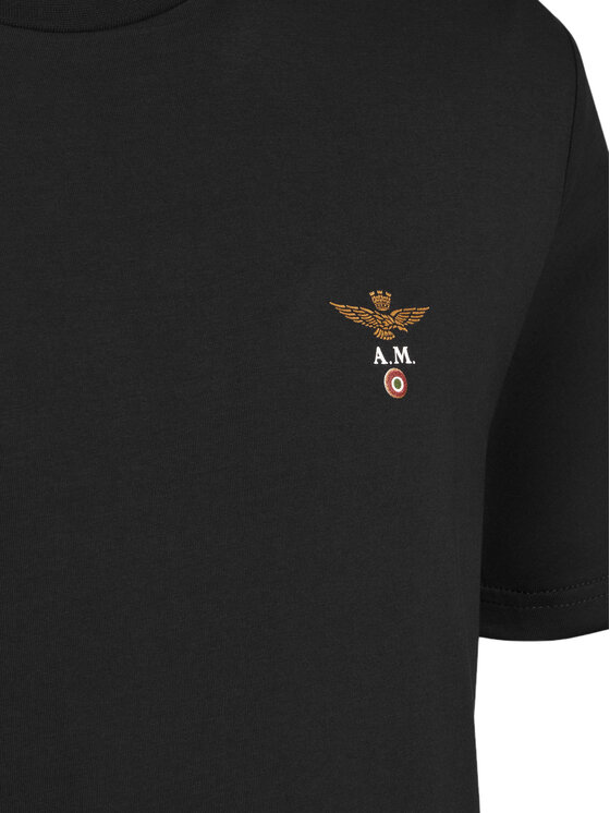 Aeronautica Militare Aeronautica Militare Souprava triček AM1UTI001B Černá Regular Fit