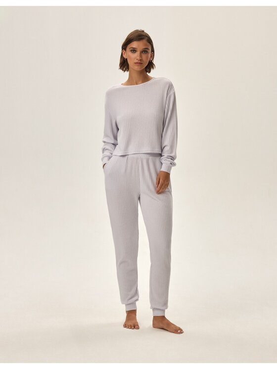 Esotiq Esotiq Piżama 42304 Szary Regular Fit