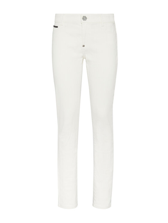 PHILIPP PLEIN PHILIPP PLEIN Jeggins 3305 Bílá Jegging Fit