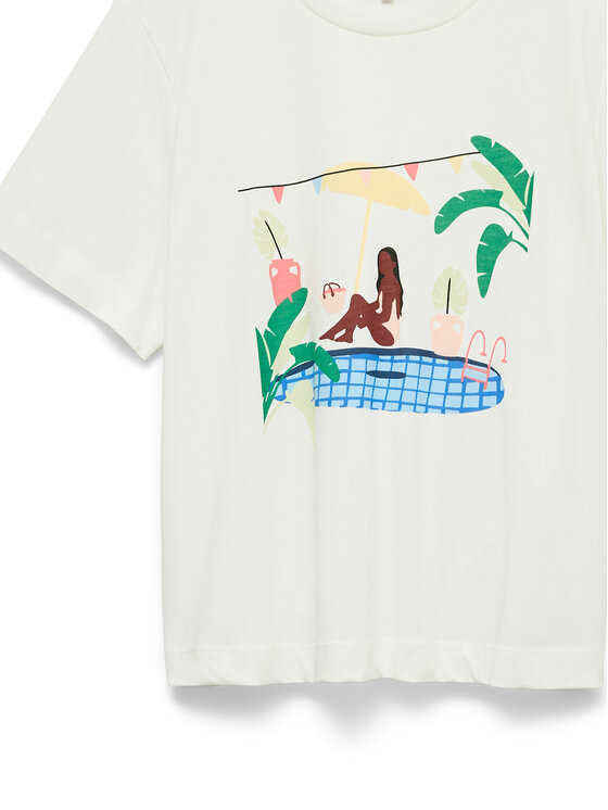 Vero Moda Vero Moda T-shirt Emily 10344804 Bianco Regular Fit