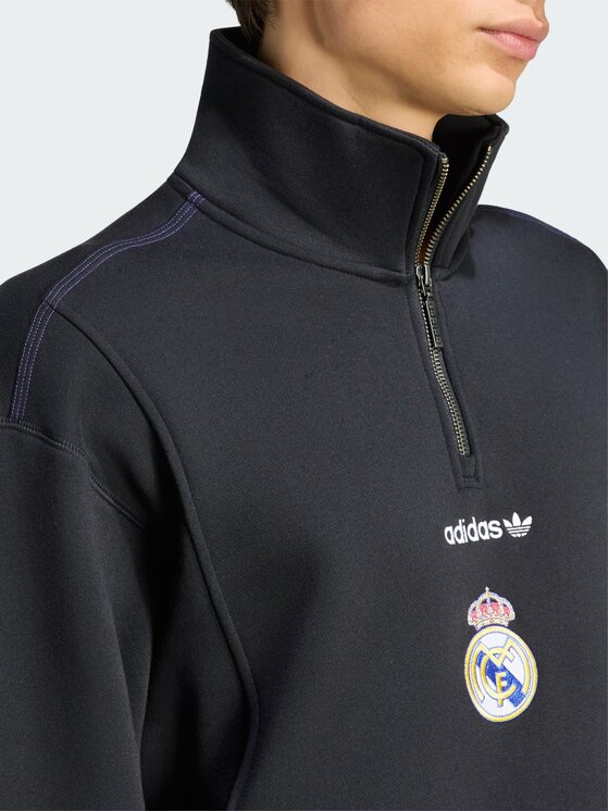 adidas adidas Bluza techniczna 172011 Czarny Loose Fit