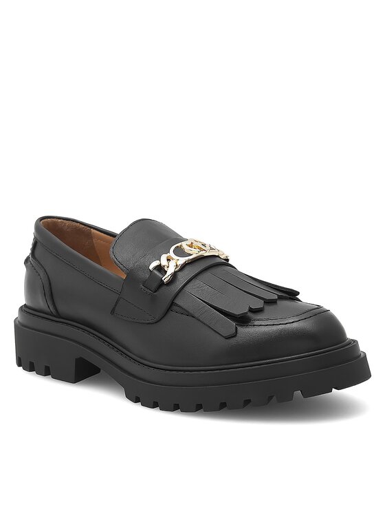 Eva Minge Eva Minge Loafers ANGE-1018 Μαύρο