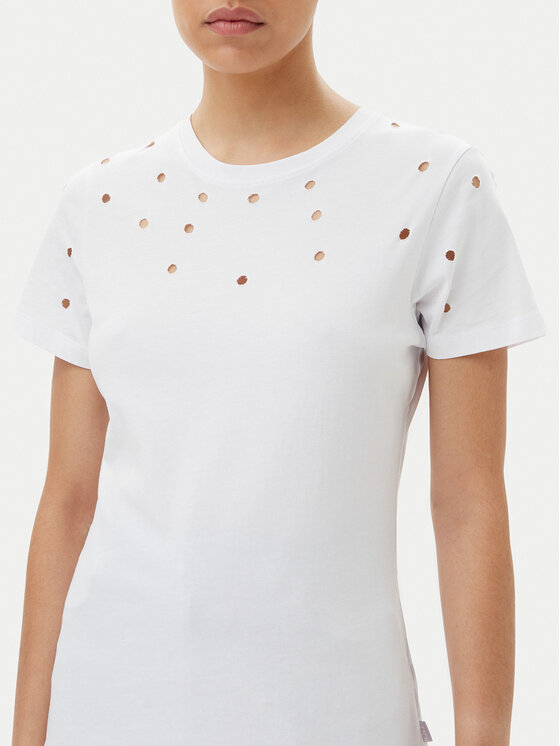 Silvian Heach Silvian Heach Póló GPP25070TS Fehér Regular Fit